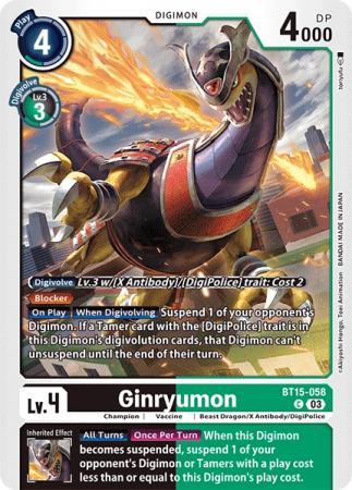 Ginryumon - BT15-058 C - Common