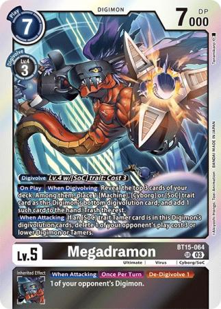 Megadramon - BT15-064 SR - Super Rare