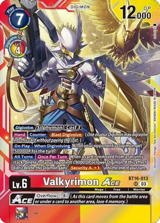 Valkyrimon ACE - BT16-013 SR - Super Rare