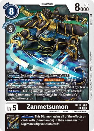 Zanmetsumon - BT16-062 C - Common