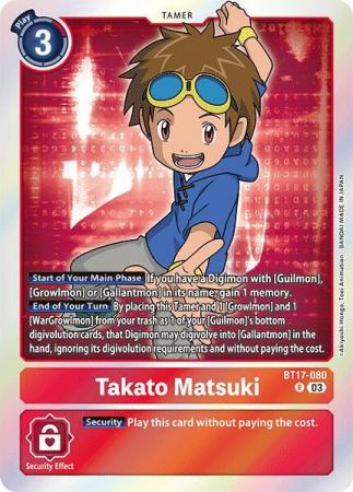 Takato Matsuki - BT17-080 R - Rare