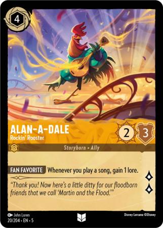 AlanâaâDale - Rockin' Rooster - 020/204 - Uncommon Cold Foil