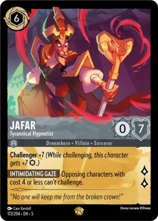 Jafar - Tyrannical Hypnotist - 172/204 - Legendary Cold Foil