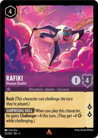 Rafiki - Shaman Duelist - 055/204 - Rare Cold Foil