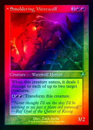 Smoldering Werewolf (Retro Frame) - 0465 - Foil