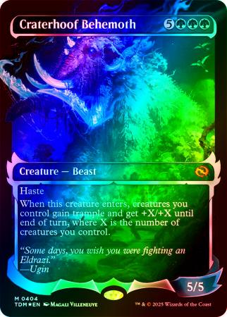 Craterhoof Behemoth (Showcase) - 0404 - Foil