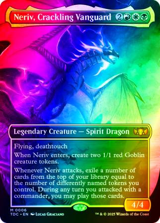 Neriv, Crackling Vanguard (Borderless) - 0006 - Foil