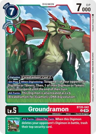 Groundramon - BT20-042 U - Uncommon