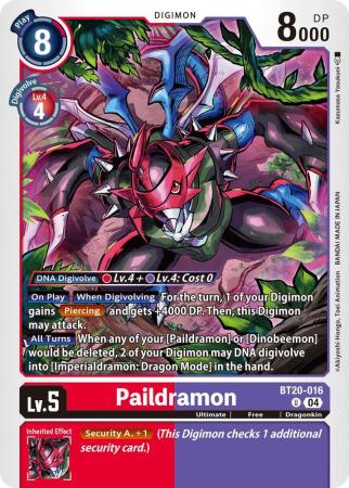 Paildramon - BT20-016 U - Uncommon