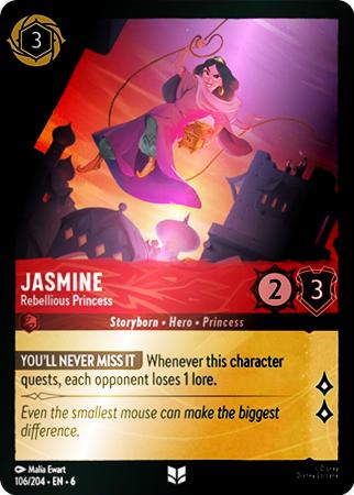 Jasmine - Rebellious Princess - 106/204 - Uncommon Cold Foil