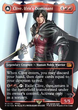 Clive, Ifrit's Dominant (Borderless) (Surge Foil) (0530) - 0530 - Foil
