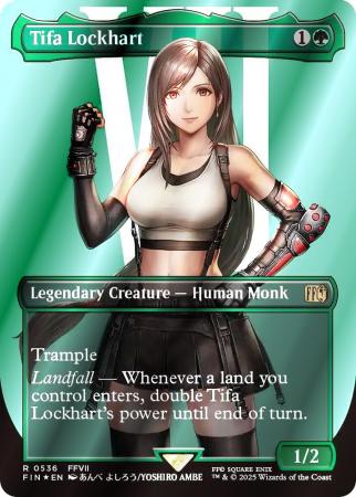Tifa Lockhart (Borderless) (Surge Foil) - 0536 - Foil