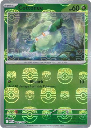 Cottonee (Master Ball Pattern) - 004/086 - Common Reverse Holo