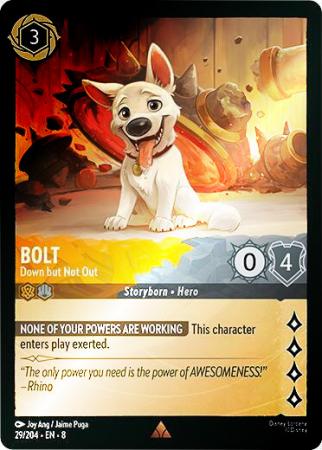Bolt - Down but Not Out - 029/204 - Rare Cold Foil