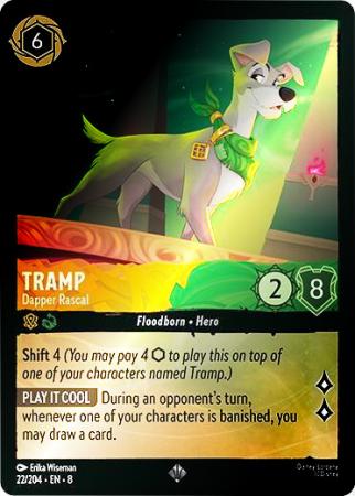Tramp - Dapper Rascal - 022/204 - Super Rare Cold Foil