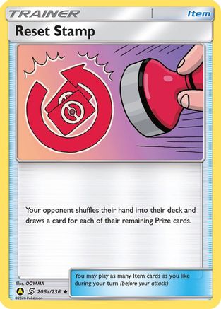 Reset Stamp - 206a/236 - Alternate Art Non-Holo Promo