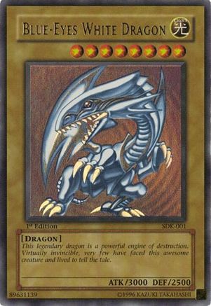 Blue-Eyes White Dragon (SDK-001) - Starter Deck: Kaiba Ultra Rare Unlimited