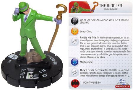 The Riddler #011 Arkham Asylum DC Heroclix – Troll and Toad