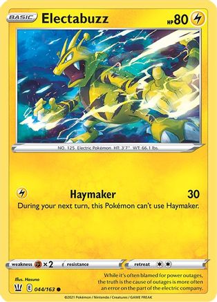 Electabuzz - 044/163 - Common Reverse Holo