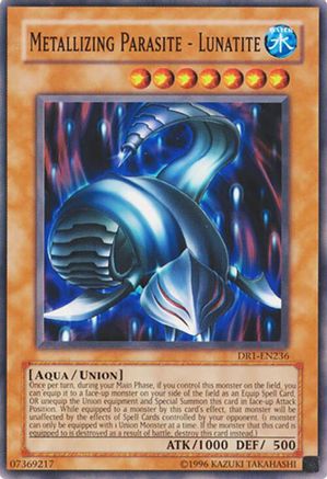 Metallizing Parasite - Lunatite (DR1-EN236) - Dark Revelation Volume 1 Common / Short Print Unlimited