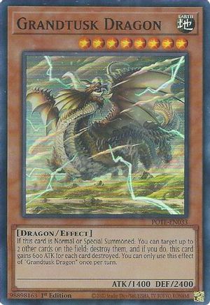 Grandtusk Dragon (POTE-EN033) - Power of the Elements Super Rare Unlimited