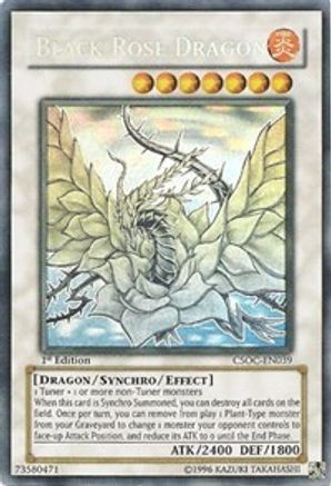 Black Rose Dragon (Ghost Rare) (CSOC-EN039) - Crossroads of Chaos Ghost Rare Unlimited
