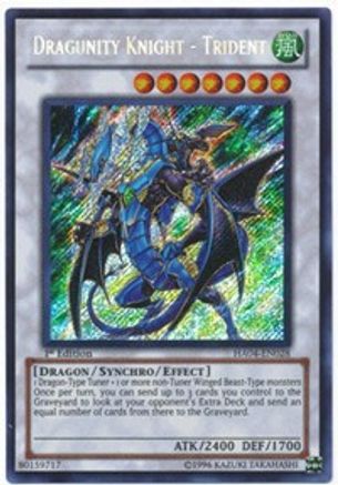 Dragunity Knight - Trident (HA04-EN028) - Hidden Arsenal 4 Secret Rare ...