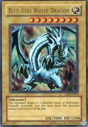 Blue-Eyes White Dragon (LOB-EN001) - Legend of Blue Eyes White Dragon (Worldwide English) Ultra Rare Unlimited