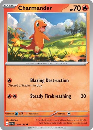 Charmander - 004/165 - Common Reverse Holo