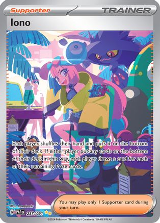 troll and toad pokemon cards Iono - 237/091