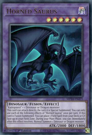 Horned Saurus (MP24-EN271) - 25th Anniversary Tin: Dueling Mirrors Ultra Rare 1st Edition