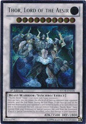 Thor, Lord of the Aesir (UTR) (STOR-EN038) - Storm of Ragnarok Ultimat ...