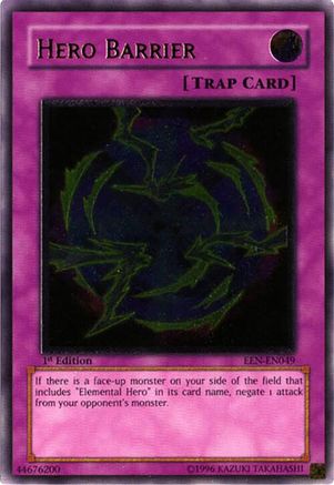 Hero Barrier (UTR) (EEN-EN049) - Elemental Energy Ultimate Rare 1st Ed ...