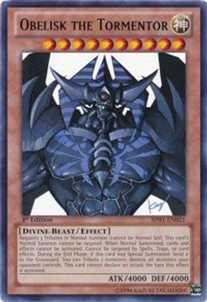Obelisk the Tormentor (BP01-EN021) - Battle Pack: Epic Dawn Rare Unlimited