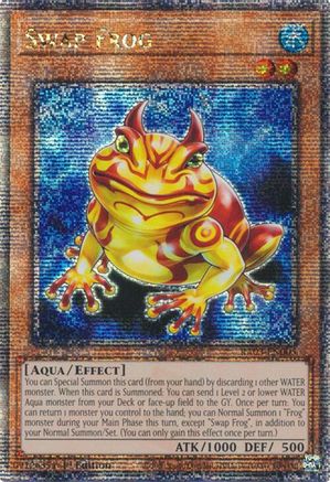 Swap Frog (Quarter Century Secret Rare) (RA03-EN005) - Quarter Century Bonanza Quarter Century Secret Rare 1st Edition