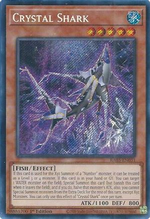 Crystal Shark (Secret Rare) (RA03-EN031) - Quarter Century Bonanza Secret Rare 1st Edition