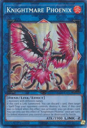 Knightmare Phoenix (PCR) (RA03-EN042) - Quarter Century Bonanza Prismatic Collector's Rare 1st Edition