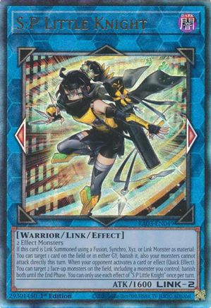 S:P Little Knight (PUR) (RA03-EN049) - Quarter Century Bonanza Prismatic Ultimate Rare 1st Edition