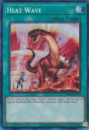Heat Wave (PCR) (RA03-EN058) - Quarter Century Bonanza Prismatic Collector's Rare 1st Edition