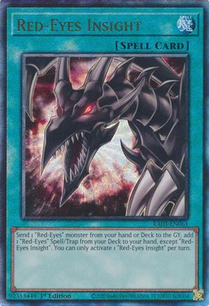 Red-Eyes Insight (PUR) (RA03-EN061) - Quarter Century Bonanza Prismatic Ultimate Rare 1st Edition