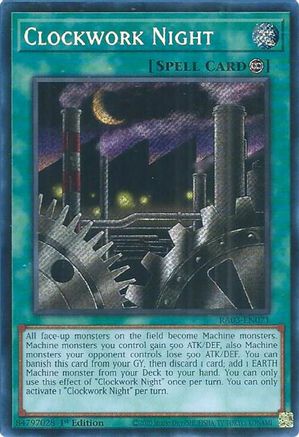 Clockwork Night (Secret Rare) (RA03-EN071) - Quarter Century Bonanza Secret Rare 1st Edition