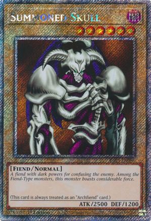 Summoned Skull (Platinum Secret Rare) (RA03-EN086) - Quarter Century Bonanza Platinum Secret Rare 1st Edition