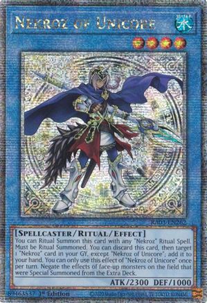 Nekroz of Unicore (Quarter Century Secret Rare) (RA03-EN262) - Quarter Century Bonanza Quarter Century Secret Rare 1st Edition