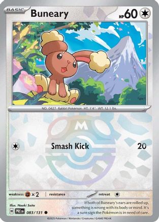 Buneary - 083/131 - Common Master Ball Reverse Holo