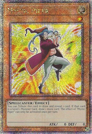 Mystic Piper (Quarter Century Secret Rare) (RA04-EN005) - Quarter Century Stampede Quarter Century Secret Rare 1st Edition