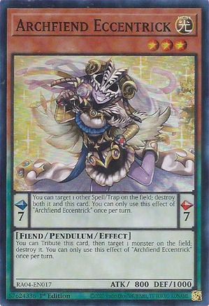 Archfiend Eccentrick (RA04-EN017) - Quarter Century Stampede Super Rare 1st Edition