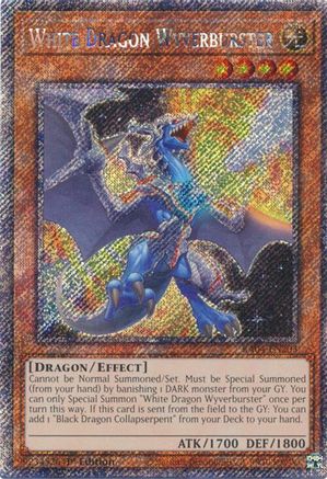 White Dragon Wyverburster (Platinum Secret Rare) (RA04-EN203) - Quarter Century Stampede Platinum Secret Rare 1st Edition