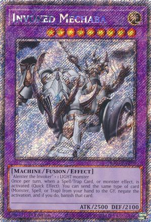 Invoked Mechaba (Platinum Secret Rare) (RA04-EN279) - Quarter Century Stampede Platinum Secret Rare 1st Edition