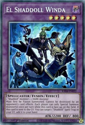 El Shaddoll Winda (PCR) (RA04-EN052) - Quarter Century Stampede Prismatic Collector's Rare 1st Edition