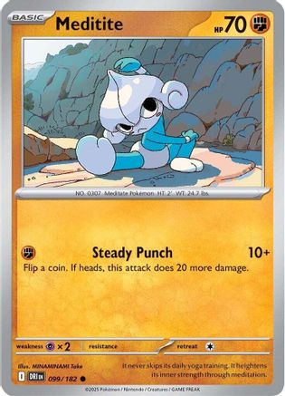 Meditite - 099/182 - Common Reverse Holo